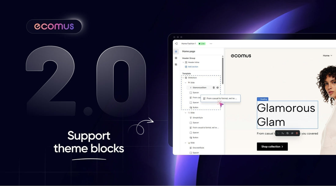 Introducing Ecomus 2.0 – Total Overhaul with Theme Block Support