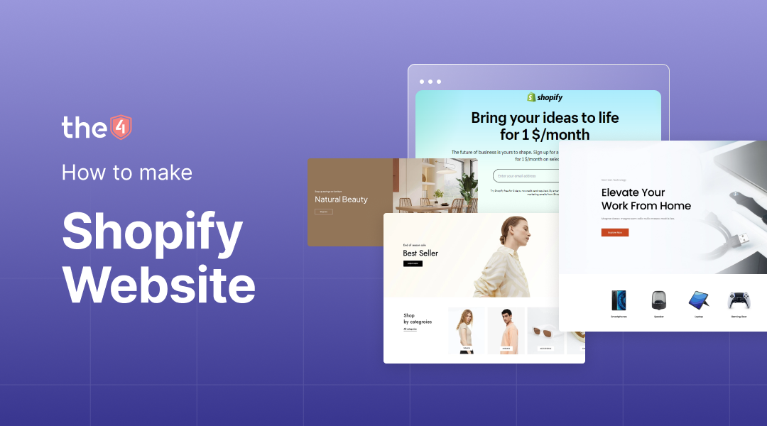 Shopify Website Making 8 Easy Steps to Build a Website on Shopify (2026 Guide) – The4 Official ...