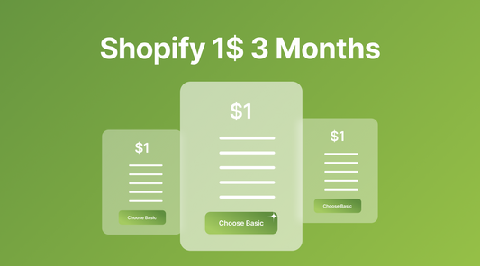 Shopify 1 Dollar for 3 months 