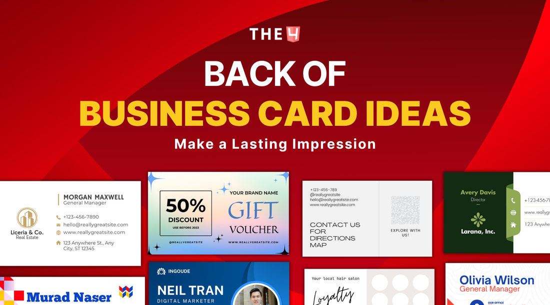 back of business card ideas