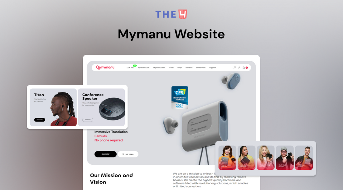 How The4's Web Design Services Upgraded The Mymanu Website