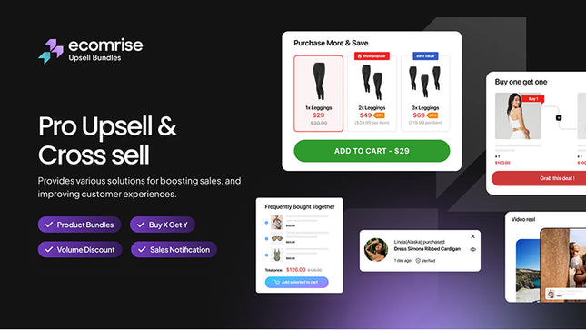 EcomRise: Upsell & Bundles
