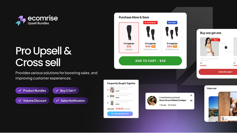 EcomRise: Upsell & Bundles