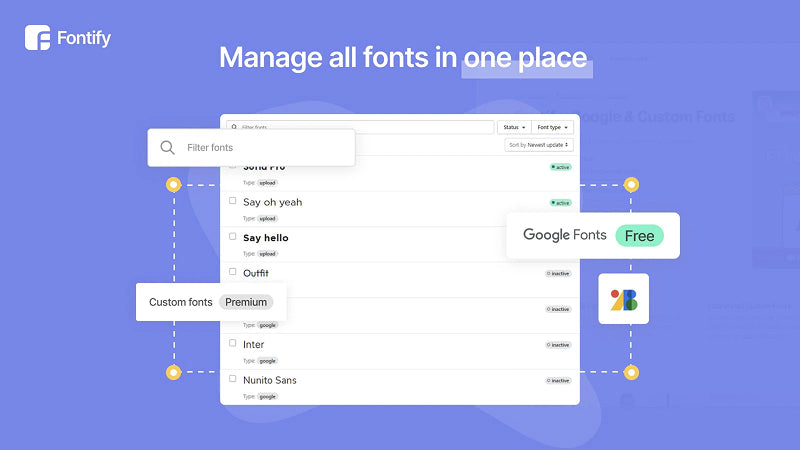 Fontify: Google & Custom Fonts