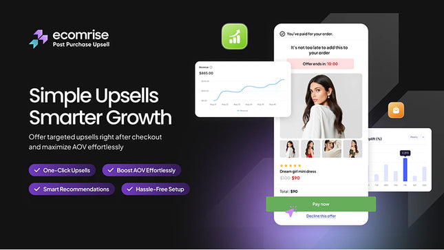 EcomRise: Post Purchase Upsell