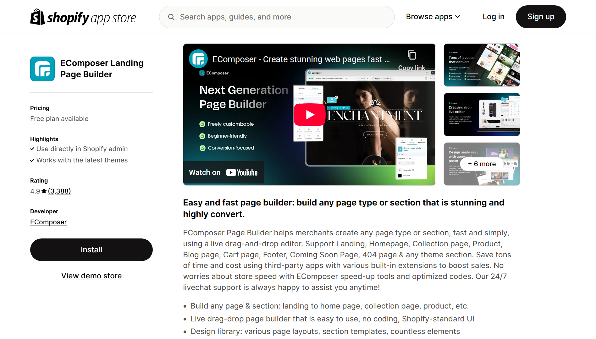 EComposer Page Builder